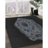 Patterned Gray Novelty Rug, pat3364