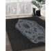 Patterned Gray Novelty Rug in Family Room, pat3364