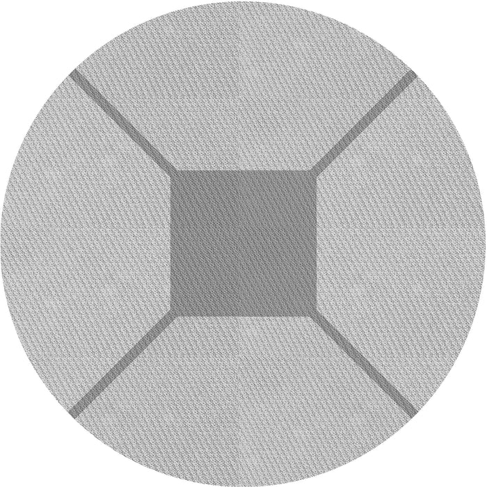 Square Patterned Gray Rug, pat3365gry