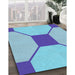 Machine Washable Transitional Blue Rug in a Family Room, wshpat3365lblu