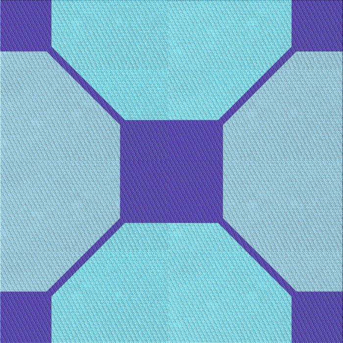 Round Machine Washable Transitional Blue Rug, wshpat3365lblu