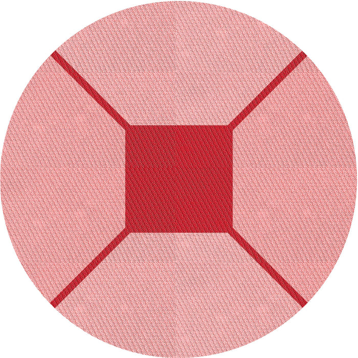 Square Patterned Pastel Pink Rug, pat3365rd