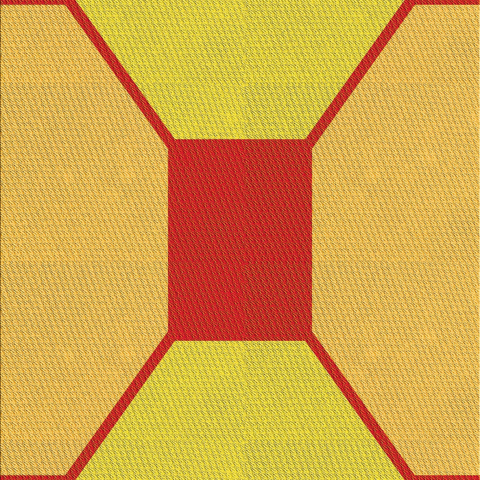 Patterned Neon Orange Rug, pat3365yw