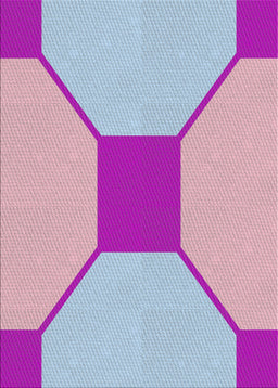 Patterned Blue Modern Rug, pat3365