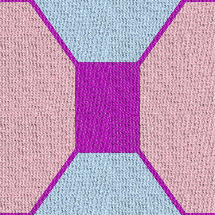 Patterned Blue Modern Rug, pat3365