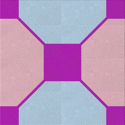 Square Patterned Blue Modern Rug, pat3365