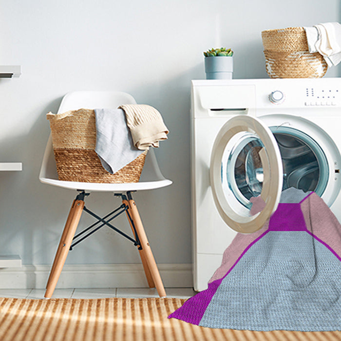 Machine Washable Transitional Gulf Blue Rug in a Washing Machine, wshpat3365