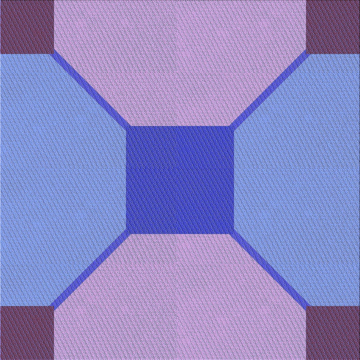 Round Patterned Purple Mimosa Purple Rug, pat3366blu