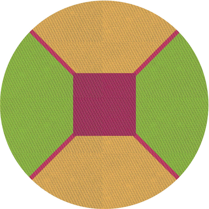 Square Machine Washable Transitional Pistachio Green Rug in a Living Room, wshpat3366brn