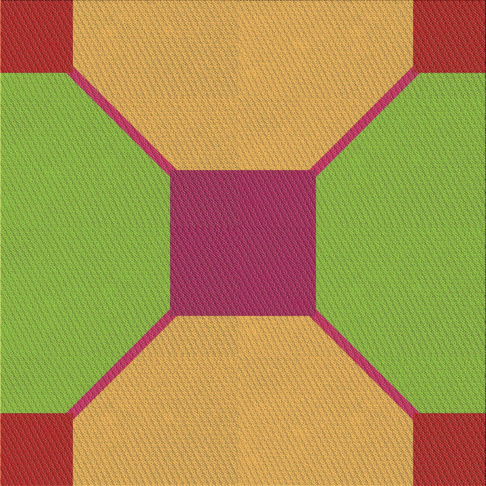 Round Patterned Pistachio Green Rug, pat3366brn