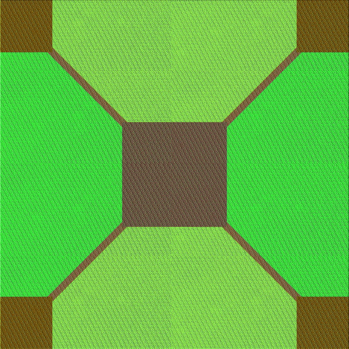 Round Patterned Dark Lime Green Rug, pat3366grn