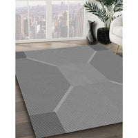 Patterned Gunmetal Gray Rug, pat3366gry