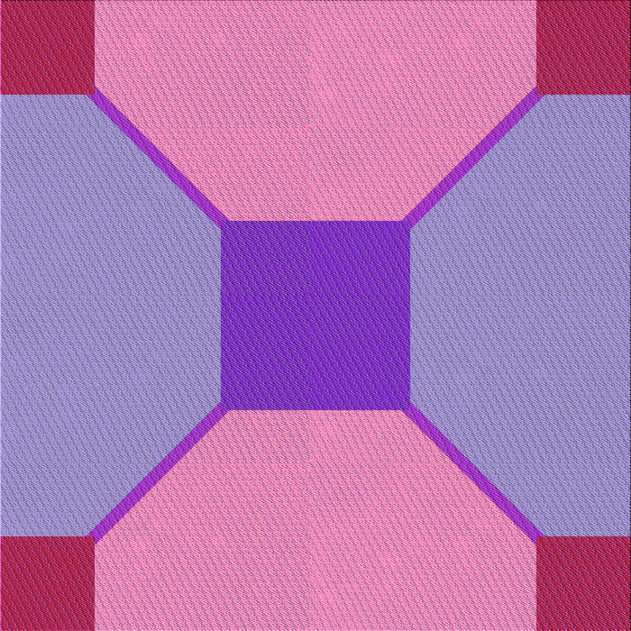 Round Machine Washable Transitional Neon Pink Rug, wshpat3366pur