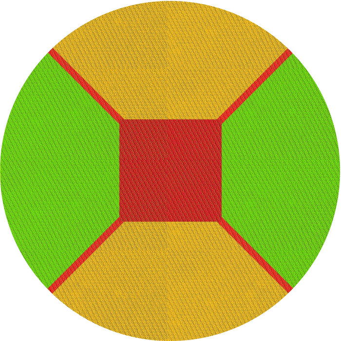 Square Patterned Bright Green Rug, pat3366yw