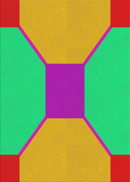 Patterned Green Modern Rug, pat3366