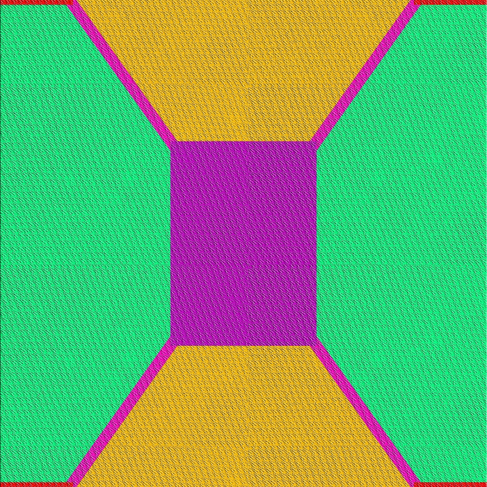 Patterned Green Modern Rug, pat3366