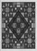 Patterned Charcoal Black Rug, pat3367gry