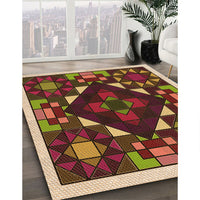 Patterned Peru Brown Rug, pat3367org