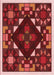 Patterned Crimson Red Rug, pat3367rd