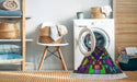 Machine Washable Transitional Dark Purple Rug in a Washing Machine, wshpat3367