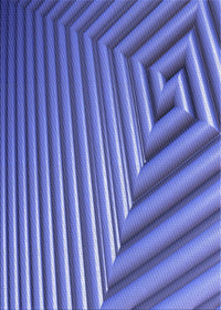 Machine Washable Transitional Sky Blue Rug, wshpat3368blu