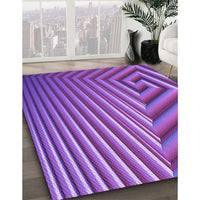 Patterned Purple Rug, pat3368pur