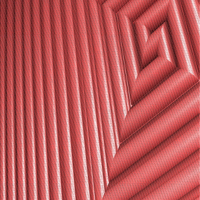 Patterned Red Rug, pat3368rd