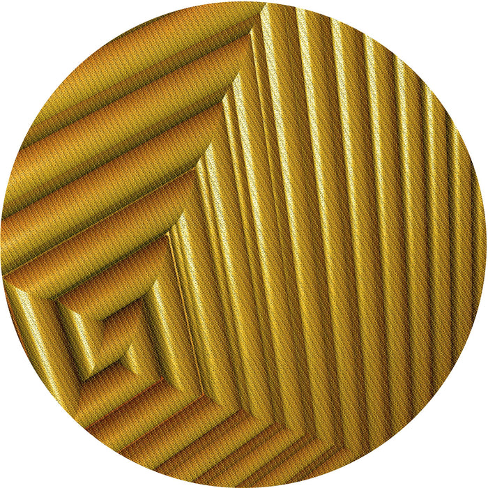 Square Patterned Mahogany Brown Rug, pat3368yw