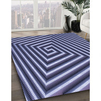 Patterned Blue Rug, pat3369blu