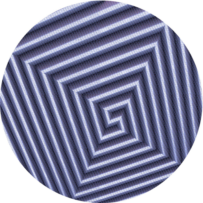 Square Patterned Blue Rug, pat3369blu