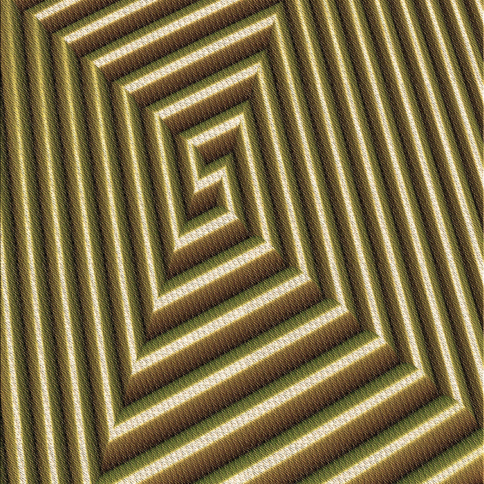 Patterned Metallic Gold Rug, pat3369brn