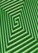 Patterned Deep Emerald Green Rug, pat3369grn