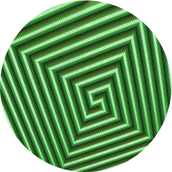 Square Machine Washable Transitional Deep Emerald Green Rug in a Living Room, wshpat3369grn