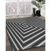 Patterned Gunmetal Gray Rug in Family Room, pat3369gry