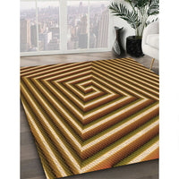 Patterned Red Brown Rug, pat3369org