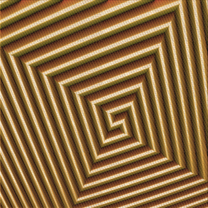 Round Patterned Red Brown Rug, pat3369org