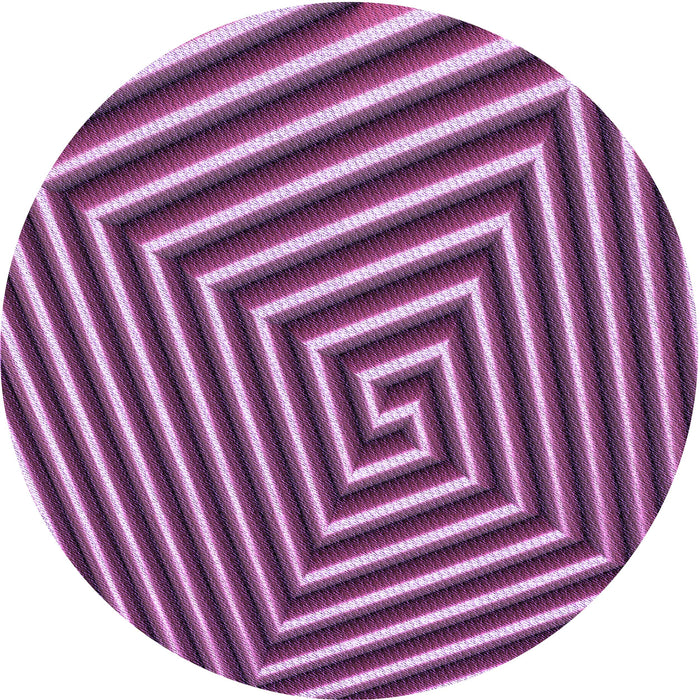 Square Patterned Orchid Purple Rug, pat3369pur