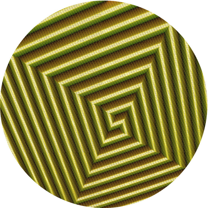 Square Patterned Brown Rug, pat3369yw