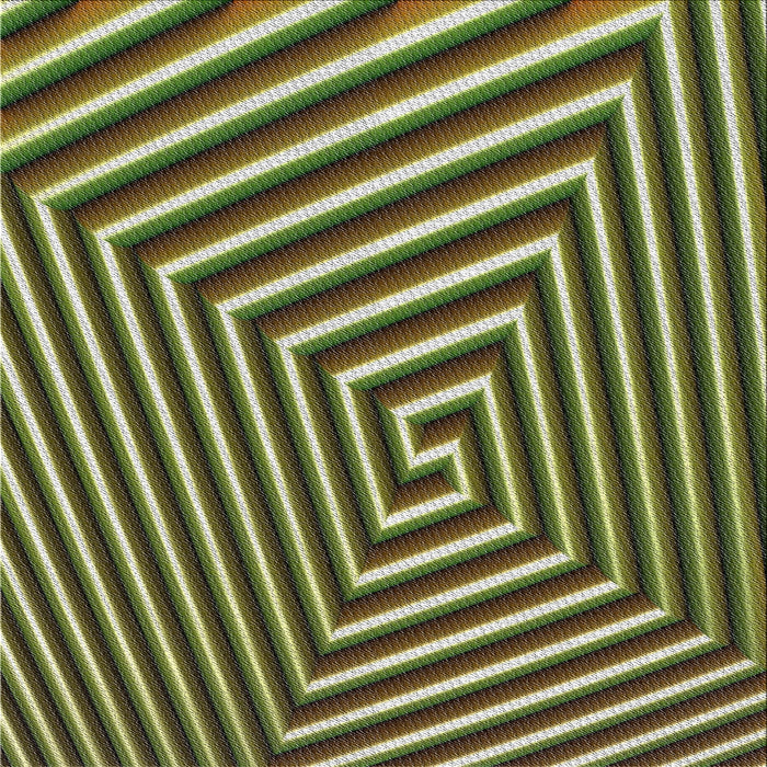 Square Patterned Avocado Green Novelty Rug, pat3369