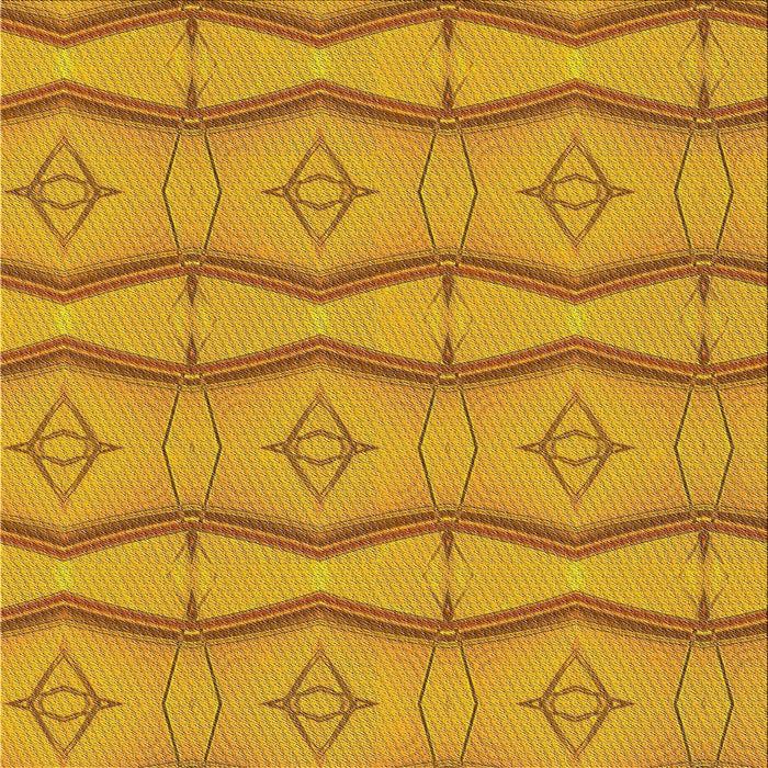 Sideview of Machine Washable Transitional Deep Yellow Rug, wshpat336