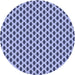 Square Machine Washable Transitional Deep Periwinkle Purple Rug in a Living Room, wshpat337blu