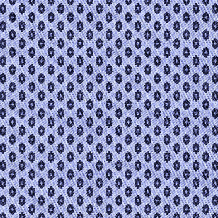 Round Patterned Deep Periwinkle Purple Rug, pat337blu