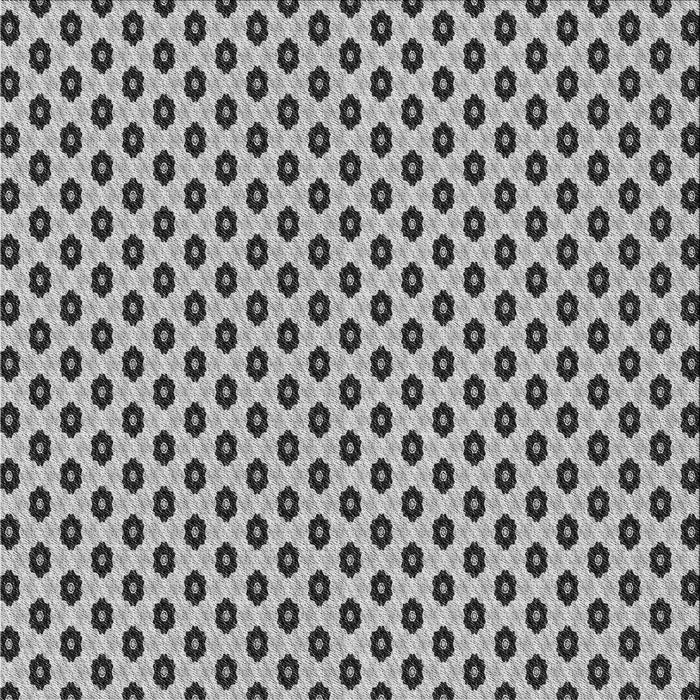 Round Patterned Gray Rug, pat337gry