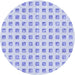Square Patterned Lavender Blue Rug, pat3370blu
