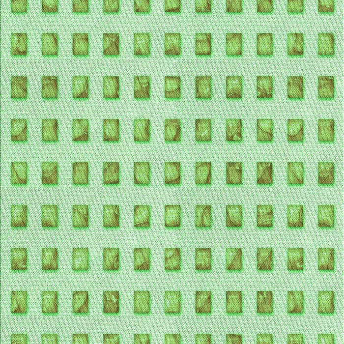 Patterned Green Rug, pat3370grn