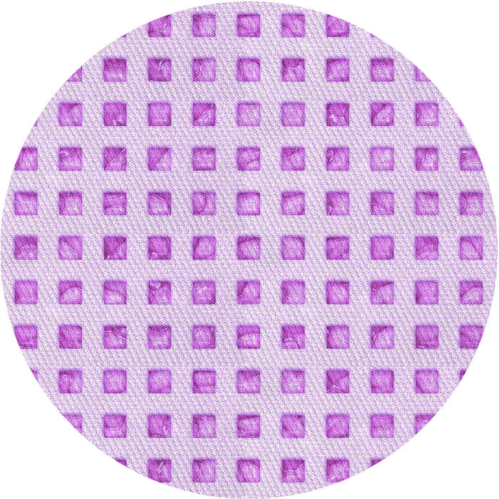 Square Patterned Purple Rug, pat3370pur