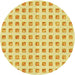 Square Patterned Yellow Rug, pat3370yw