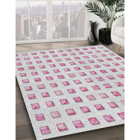 Patterned Off-White Novelty Rug, pat3370