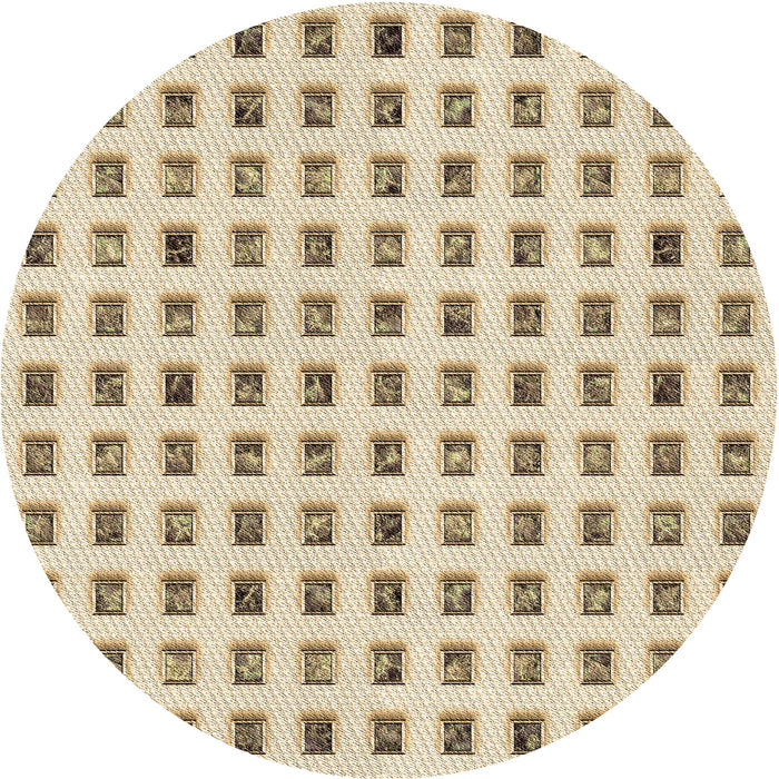 Square Machine Washable Transitional Golden Blonde Gold Rug in a Living Room, wshpat3371brn