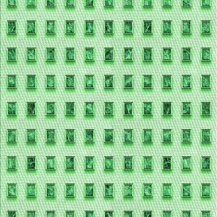 Patterned Green Rug, pat3371grn